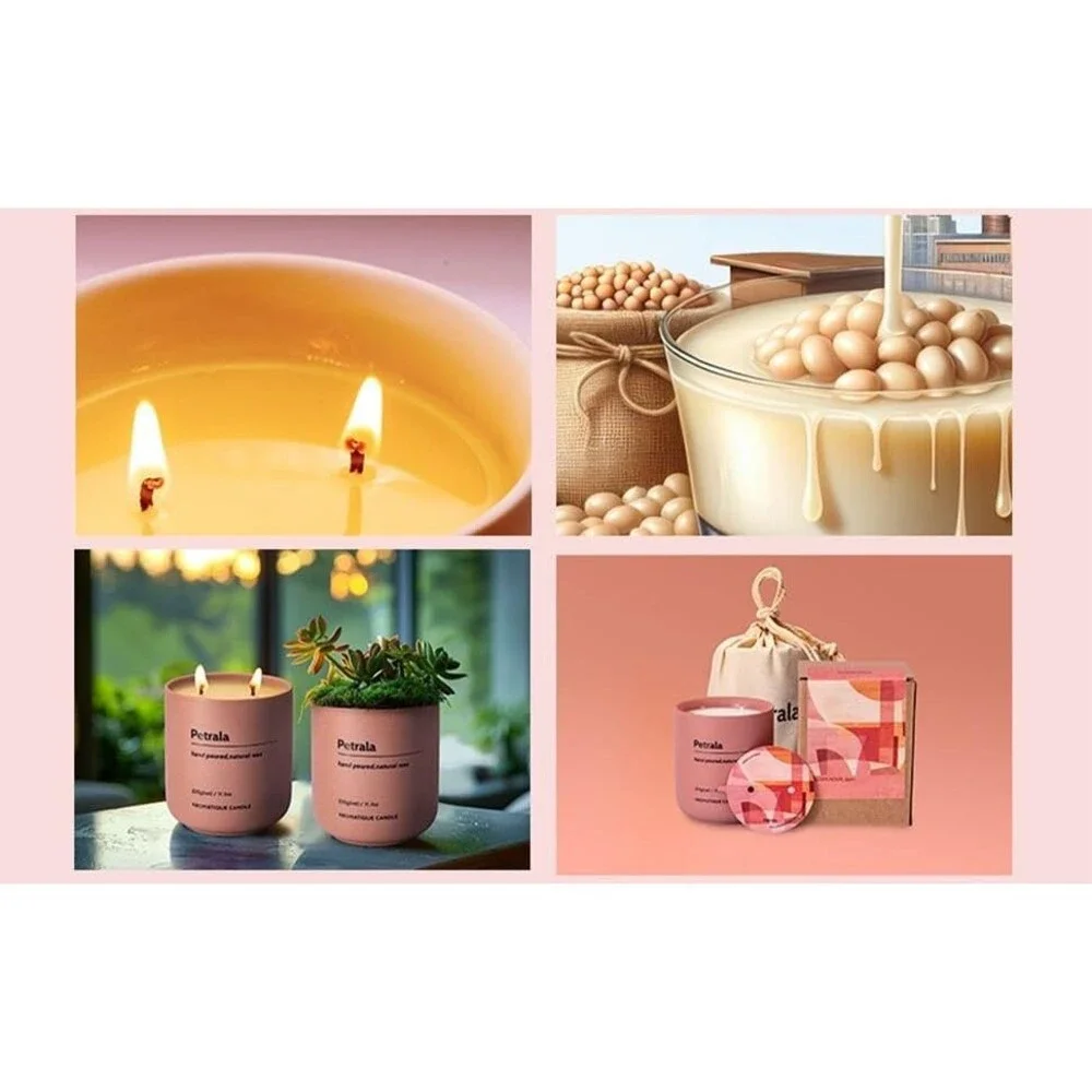 Petrala Golden Hour 6pm Candle 11.3 oz 2-Wick Scented Soy Wax Aromatique